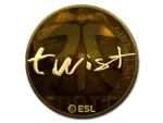 Sticker | twist (Gold) | Katowice 2019