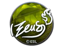 Sticker | Zeus (Foil) | Katowice 2019 Sticker | Zeus (Foil) | Katowice 2019