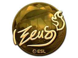 Sticker | Zeus (Gold) | Katowice 2019 Sticker | Zeus (Gold) | Katowice 2019