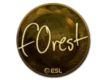 Sticker | f0rest (Gold) | Katowice 2019