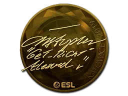 Sticker | GeT_RiGhT (Gold) | Katowice 2019 Sticker | GeT_RiGhT (Gold) | Katowice 2019