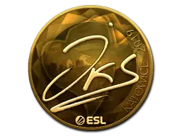 Sticker | jks (Gold) | Katowice 2019 Sticker | jks (Gold) | Katowice 2019