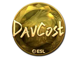 Sticker | DavCost (Gold) | Katowice 2019 Sticker | DavCost (Gold) | Katowice 2019