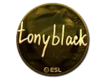 Sticker | tonyblack (Gold) | Katowice 2019