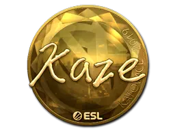 Sticker | Kaze (Gold) | Katowice 2019 Sticker | Kaze (Gold) | Katowice 2019