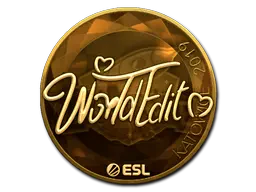 Sticker | WorldEdit (Gold) | Katowice 2019 Sticker | WorldEdit (Gold) | Katowice 2019