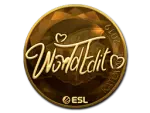 Sticker | WorldEdit (Gold) | Katowice 2019