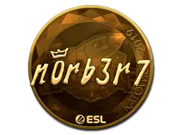 Sticker | n0rb3r7 (Gold) | Katowice 2019 Sticker | n0rb3r7 (Gold) | Katowice 2019
