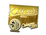Sticker | karrigan (Gold) | Cologne 2015