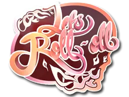 Sticker | Let's Roll-oll Sticker | Let's Roll-oll