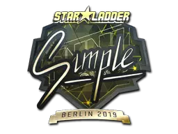 Sticker | s1mple (Gold) | Berlin 2019 Sticker | s1mple (Gold) | Berlin 2019