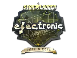 Sticker | electronic (Gold) | Berlin 2019 Sticker | electronic (Gold) | Berlin 2019
