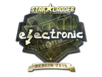 Sticker | electronic (Gold) | Berlin 2019