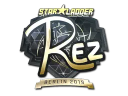 Sticker | REZ (Gold) | Berlin 2019 Sticker | REZ (Gold) | Berlin 2019