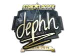 Sticker | dephh (Gold) | Berlin 2019