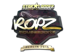 Sticker | ropz (Gold) | Berlin 2019 Sticker | ropz (Gold) | Berlin 2019