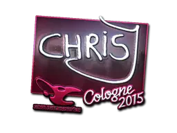 Sticker | chrisJ (Foil) | Cologne 2015 Sticker | chrisJ (Foil) | Cologne 2015