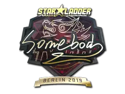Sticker | somebody (Gold) | Berlin 2019 Sticker | somebody (Gold) | Berlin 2019