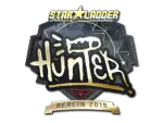 Sticker | huNter- (Gold) | Berlin 2019