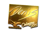 Sticker | denis (Gold) | Cologne 2015