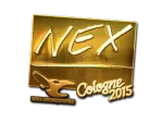 Sticker | nex (Gold) | Cologne 2015