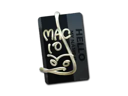 Sticker | Hello MAC-10 (Gold) Sticker | Hello MAC-10 (Gold)
