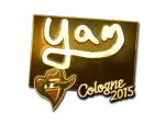 Sticker | yam (Gold) | Cologne 2015
