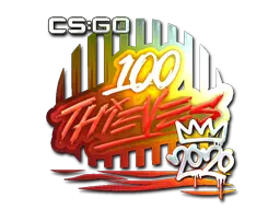 Sticker | 100 Thieves (Foil) | 2020 RMR Sticker | 100 Thieves (Foil) | 2020 RMR