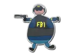 Sticker | Poorly Drawn FBI