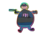 Sticker | Poorly Drawn FBI (Holo)