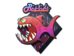 Sticker | Pink Jaggyfish