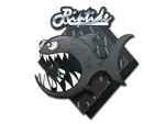Sticker | Black Jaggyfish