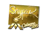 Sticker | SnypeR (Gold) | Cologne 2015