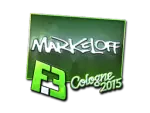 Sticker | markeloff (Foil) | Cologne 2015