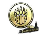 Sticker | BIG (Gold) | Stockholm 2021