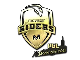 Sticker | Movistar Riders (Gold) | Stockholm 2021 Sticker | Movistar Riders (Gold) | Stockholm 2021