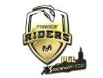 Sticker | Movistar Riders (Gold) | Stockholm 2021