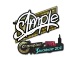 Sticker | s1mple | Stockholm 2021