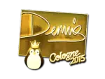 Sticker | dennis (Gold) | Cologne 2015
