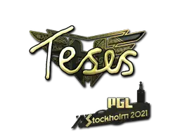 Sticker | TeSeS (Gold) | Stockholm 2021 Sticker | TeSeS (Gold) | Stockholm 2021