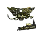 Sticker | sjuush (Gold) | Stockholm 2021
