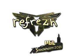 Sticker | refrezh (Gold) | Stockholm 2021 Sticker | refrezh (Gold) | Stockholm 2021