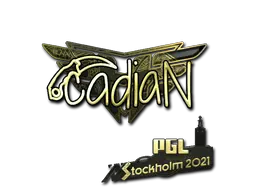 Sticker | cadiaN (Gold) | Stockholm 2021 Sticker | cadiaN (Gold) | Stockholm 2021