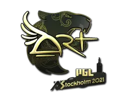 Sticker | arT (Gold) | Stockholm 2021 Sticker | arT (Gold) | Stockholm 2021