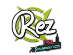 Sticker | REZ | Stockholm 2021