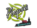 Sticker | Plopski | Stockholm 2021