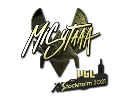 Sticker | misutaaa (Gold) | Stockholm 2021 Sticker | misutaaa (Gold) | Stockholm 2021
