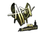 Sticker | apEX (Gold) | Stockholm 2021