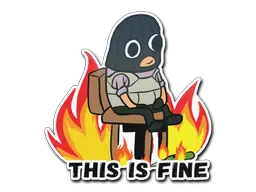 Sticker | This Is Fine (T) Sticker | This Is Fine (T)