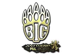 Sticker | BIG (Gold) | Antwerp 2022 Sticker | BIG (Gold) | Antwerp 2022